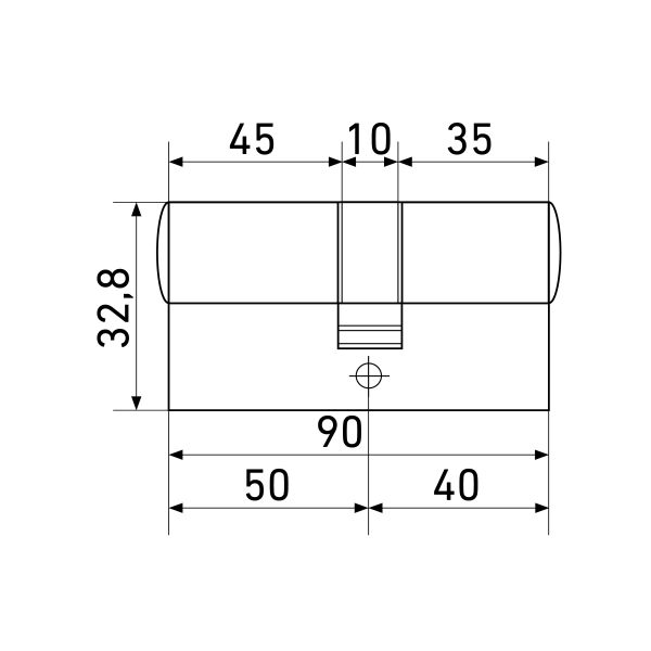 Стандарт MAX 90 (40х50) SN 5кл перф.ключ/ключ Цилиндровый механизм(80,10)