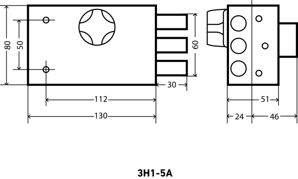 АЛЛЮР ЗН 1-5А Замок накладной (20) Китай