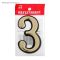 Цифра дверная АЛЛЮР Большая пластик "3" золото (1000,50) Китай
