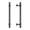 StahlBuro AP2306-128 2шт., BL матовый черный. Ручка-скоба мебельная (15, 150)