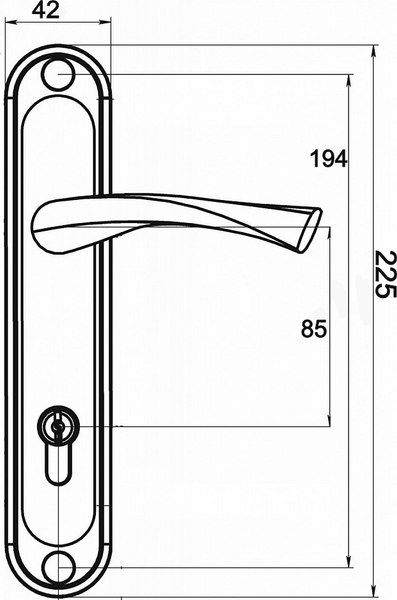 Ручка фалевая РФ1-85.01.01-03ПП медь РБ