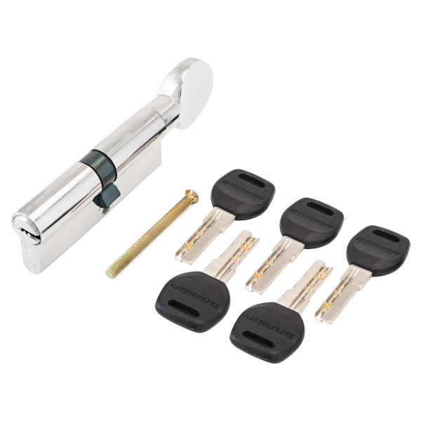АЛЛЮР HD FG 80-5К CP (40x40G) хром перф.кл/верт Цилиндровый механизм (50,10) Китай