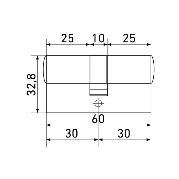 Стандарт MAX 60 (30х30) SN 5кл перф.ключ/ключ Цилиндровый механизм(100,10)