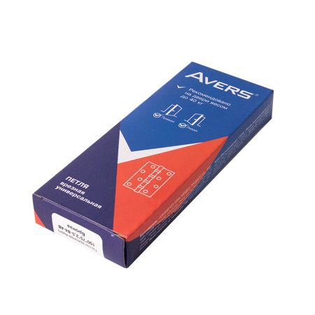Петля врезная Avers 100*75*2,5-B4-NIS Китай 1 шт