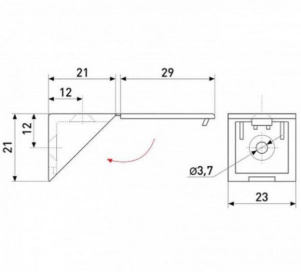 Soller уголок монтажный пластмассовый №1 белый (компл. 10 шт)