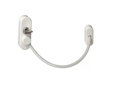 Детский замок с тросом LFS /БЕЛЫЙ/