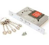 Замок врезной сувальдный KALE KILIT 257L-BS60-CP-L4KEY-(w/o SP, w/o Ros)-PB (75ММ) 257L0000040