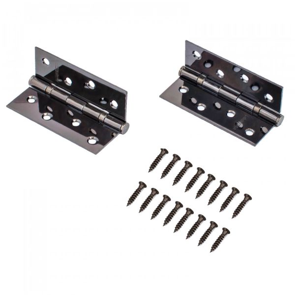 АЛЛЮР 2043 (101х76) 2BB-FHP BL БЛИСТЕР 2 подш. матовый черный Петля дверная 2 шт (50,25)