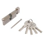 Стандарт MAX 110 (50х60В) SN 5кл мат.никель перф.ключ/верт. Цилиндровый механизм(80,10) (60,10)