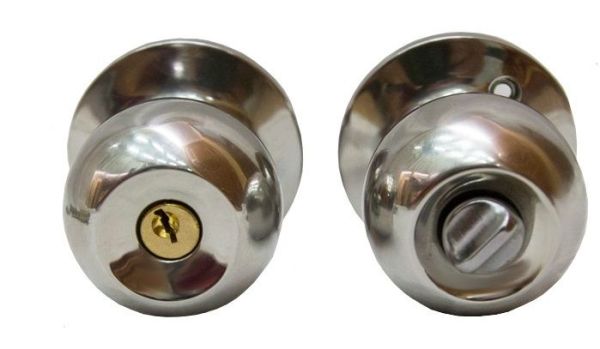 Замок Verdi 3087(6072) Kcpbk хром б/кл.