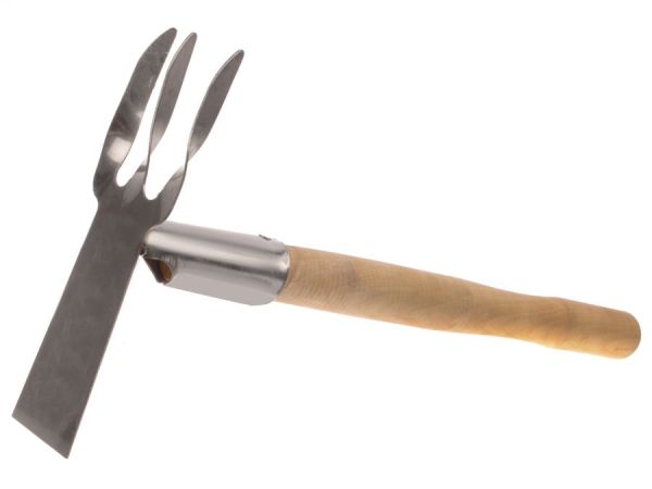 Рыхлитель комбинированный (прямая мотыжка - витой зуб) с деревянной ручкой Р-2 (САД-11.16) [1/10]