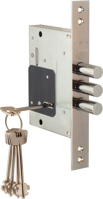 Замок врезной LS V257L BS60-CP