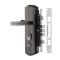 Замок в сборе LS для китайских дверей ЗВ1-09-CP/ручка LS 222 R