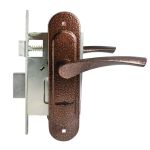 11616 Птимаш ЗВ9-4.07 (ЗВ9-0623) с пружиной медь Замок врезной с/руч (10) РФ