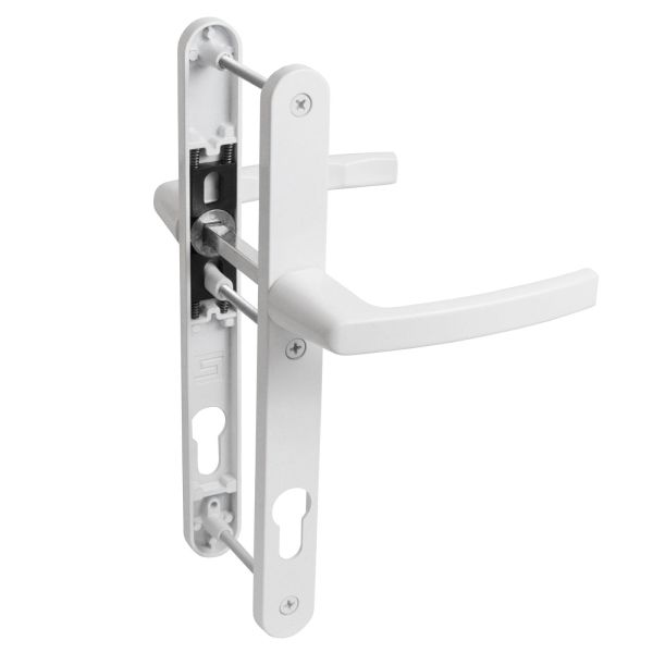 БУЛАТ РФ 92.25.02.9016 УРАЛ белый с пружин. м/о 92 "под пальчики" для узкопроф. Комплект ручек (30)