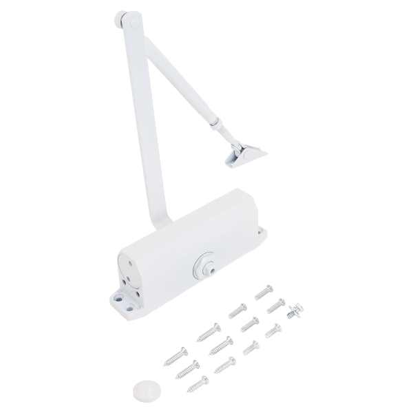 NOTEDO Доводчик дверной DC-120-I WHITE до 120кг белый (10)