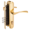АЛЛЮР 0203 GP латунь Замок врезной с/руч  (10) Китай