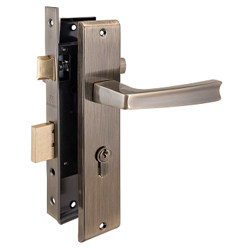 АЛЛЮР АРТ ЗВ4-70.09 AB ст.бронза Замок врезной с/руч НОВИНКА (15) Китай