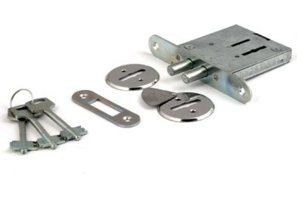 Замок врезной Омега ЗВ8-4 2Р  (сувальдный) РФ