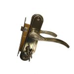 Замок врезной LH 7036 - 103AB 3 ключа (бронза) Китай