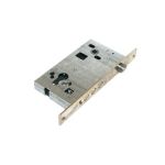 1.03.25 Замок врезной Кремень никель, под цилиндрст 3шт d12мм под фалевую ручку РФ