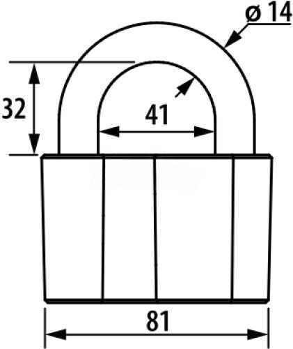 Замок навесной Чаз-ВС2А РФ