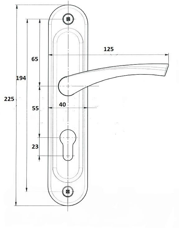 Ручка фалевая РФ1-55.01.01-03ПП медь РБ