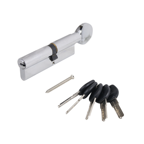 АЛЛЮР HD FG 100-5К CP[40Gх10х50] хром перф.кл Цилиндровый механизм (50,10) Китай