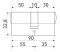 Цилиндровый механизм LS 90 (35/55)-CR (box)