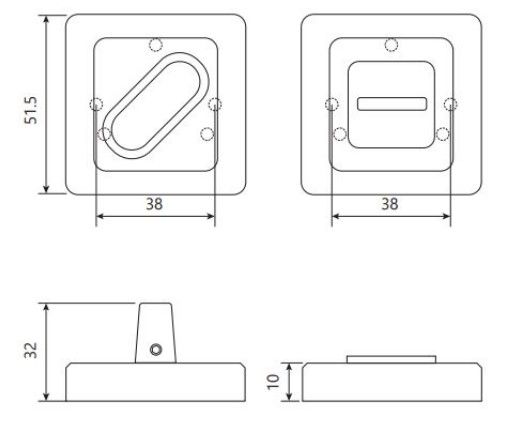 Фиксатор Code Deco WC-2207-GRF