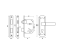 Замок цилиндровый с ручкой LOCKSET25.ORION.5558-1 (KIT P25 5558 ORION) SN/CP мат.никель/хром