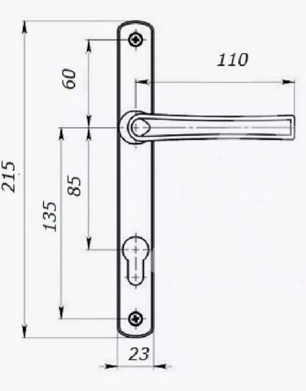 Нажимной гарнитур 85/25, /пружина/, Коричневый (30)